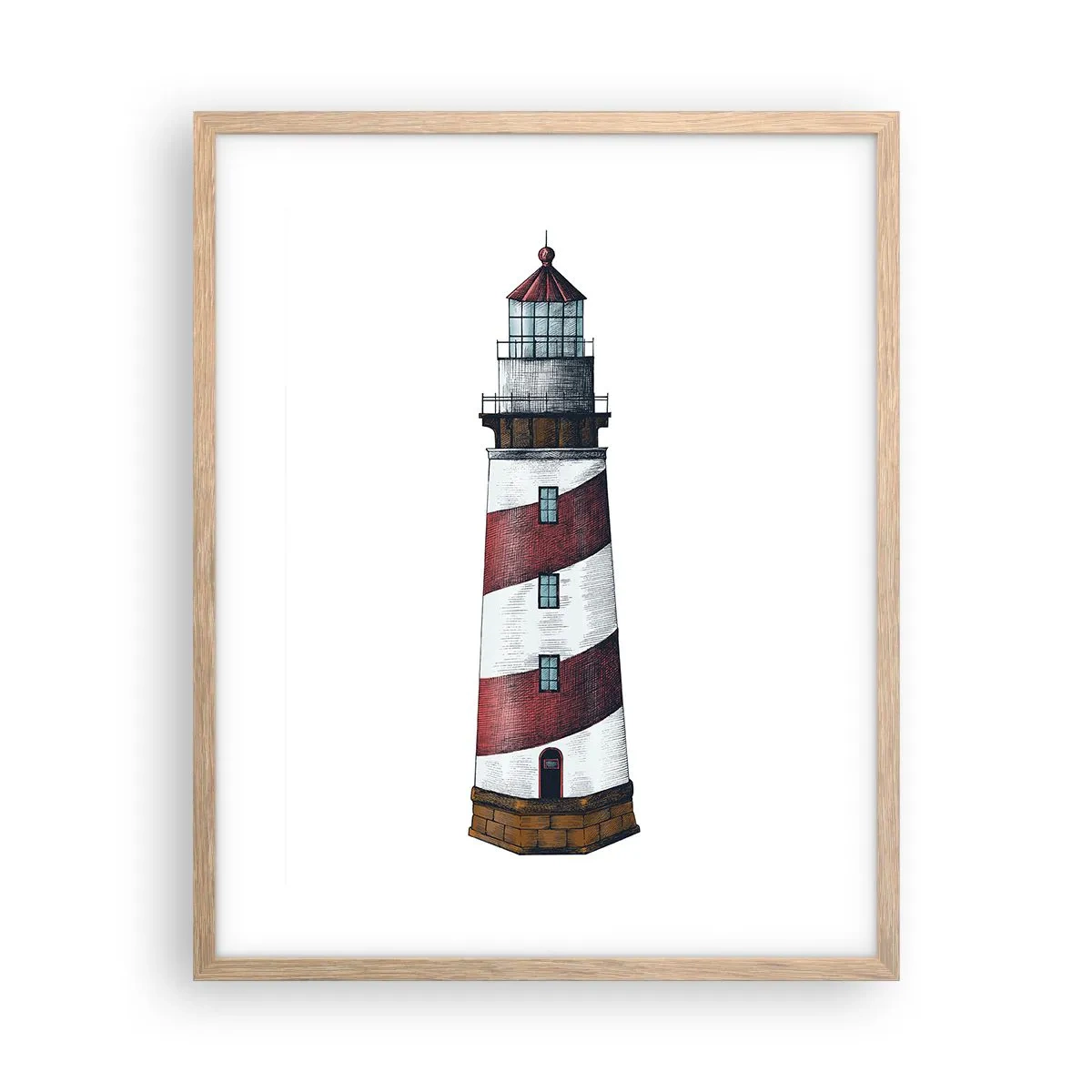 Plakat w ramie jasny dąb - Zawsze na straży - 40x50 cm