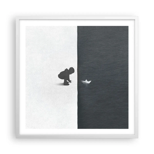 Plakat w białej ramie - Wielka wyprawa - 60x60 cm