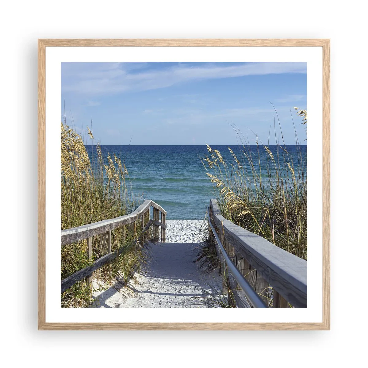 Plakat w ramie jasny dąb - W słońcu, na wietrze - 60x60 cm