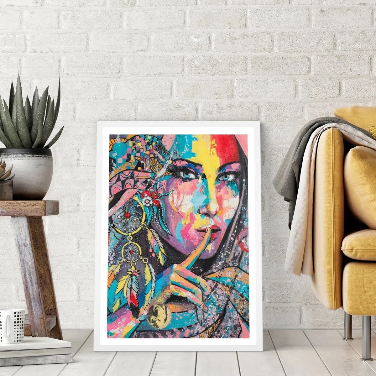 Plakat w białej ramie - Milcz, aż zrozumiesz - 30x40 cm