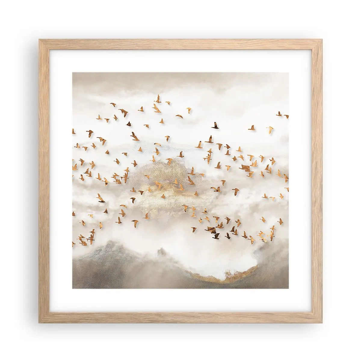 Plakat w ramie jasny dąb - Już czas… - 40x40 cm