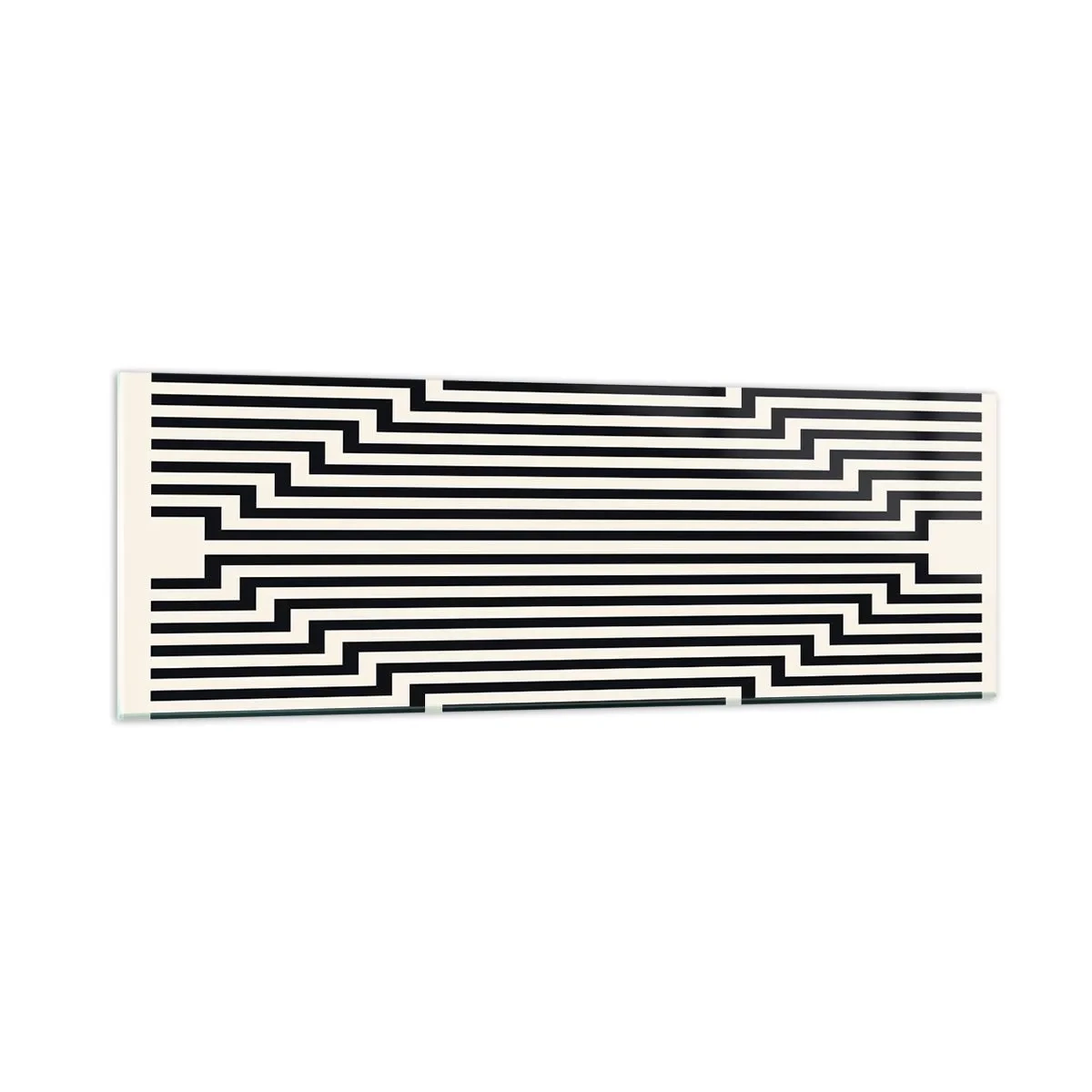 Obraz na szkle - Geometryczna iluzja - 90x30 cm