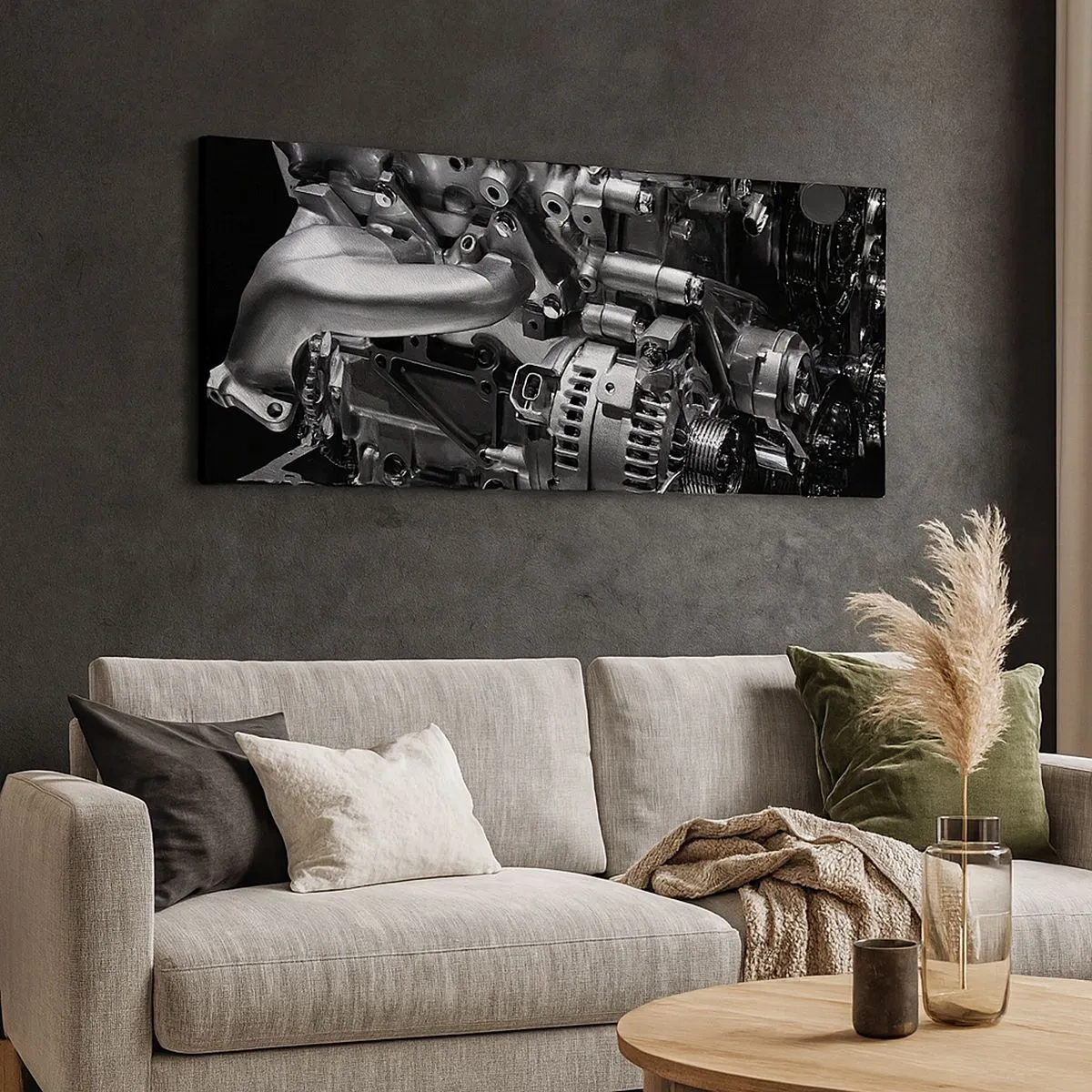 Obraz na płótnie - Stalowy, piękny, silny - 100x40 cm