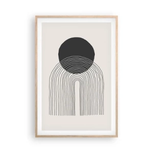 Plakat w ramie jasny dąb - Drżenie i pewność - 61x91 cm