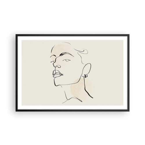 Plakat w czarnej ramie - Dumne spojrzenie - 91x61 cm
