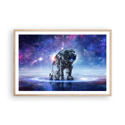 Plakat w ramie jasny dąb - Niebo gwiaździste nade mną - 91x61 cm