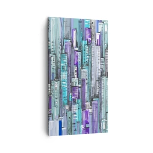 Obraz na płótnie - Pobłękitniałe od nieba - 45x80 cm