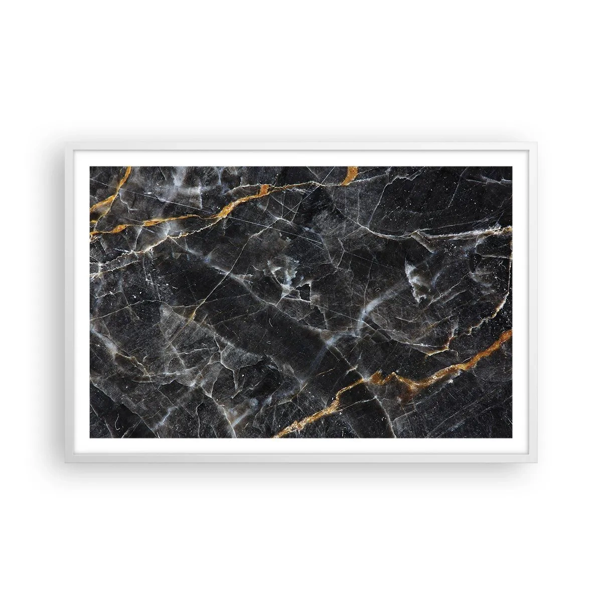 Plakat w białej ramie - Wewnętrzne życie kamienia - 91x61 cm