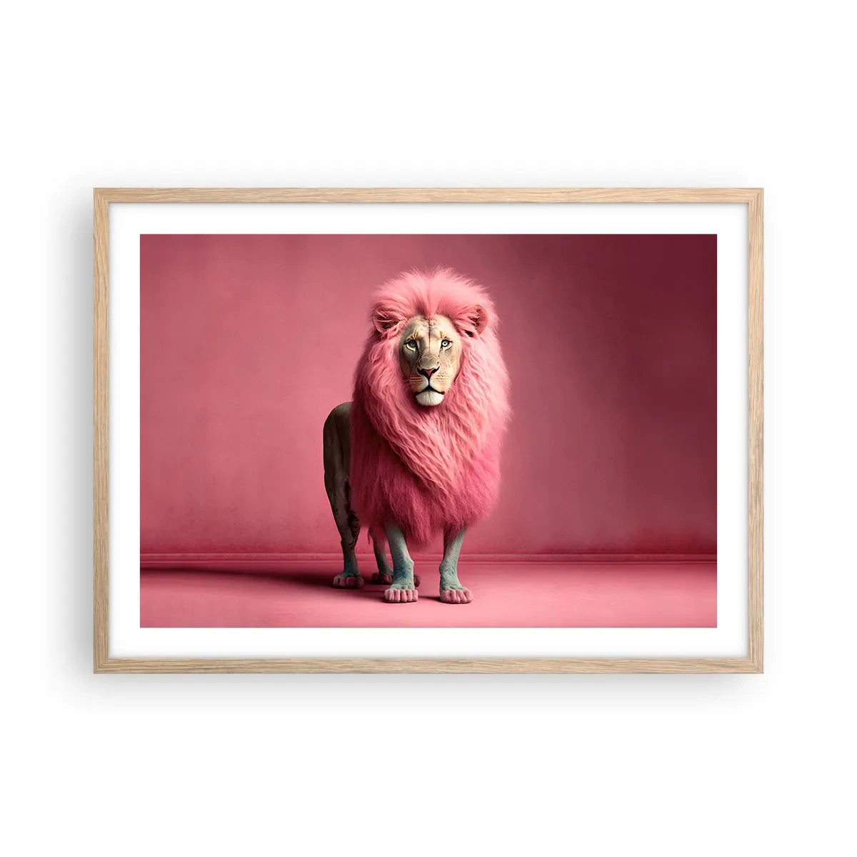 Plakat w ramie jasny dąb - I już się nie boisz - 70x50 cm