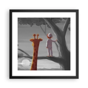 Plakat w czarnej ramie - To się naprawdę dzieje - 40x40 cm