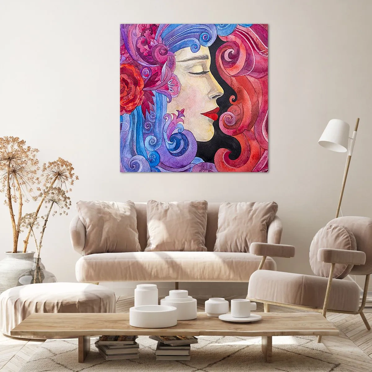 Obraz na płótnie - Secesja wciąż żywa - 50x50 cm