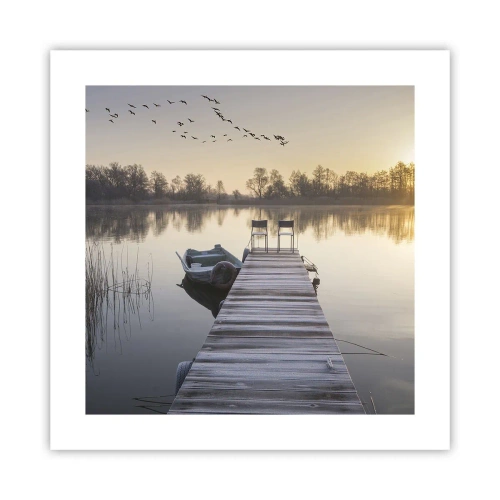Plakat - Wrócę za jakiś czas - 40x40 cm