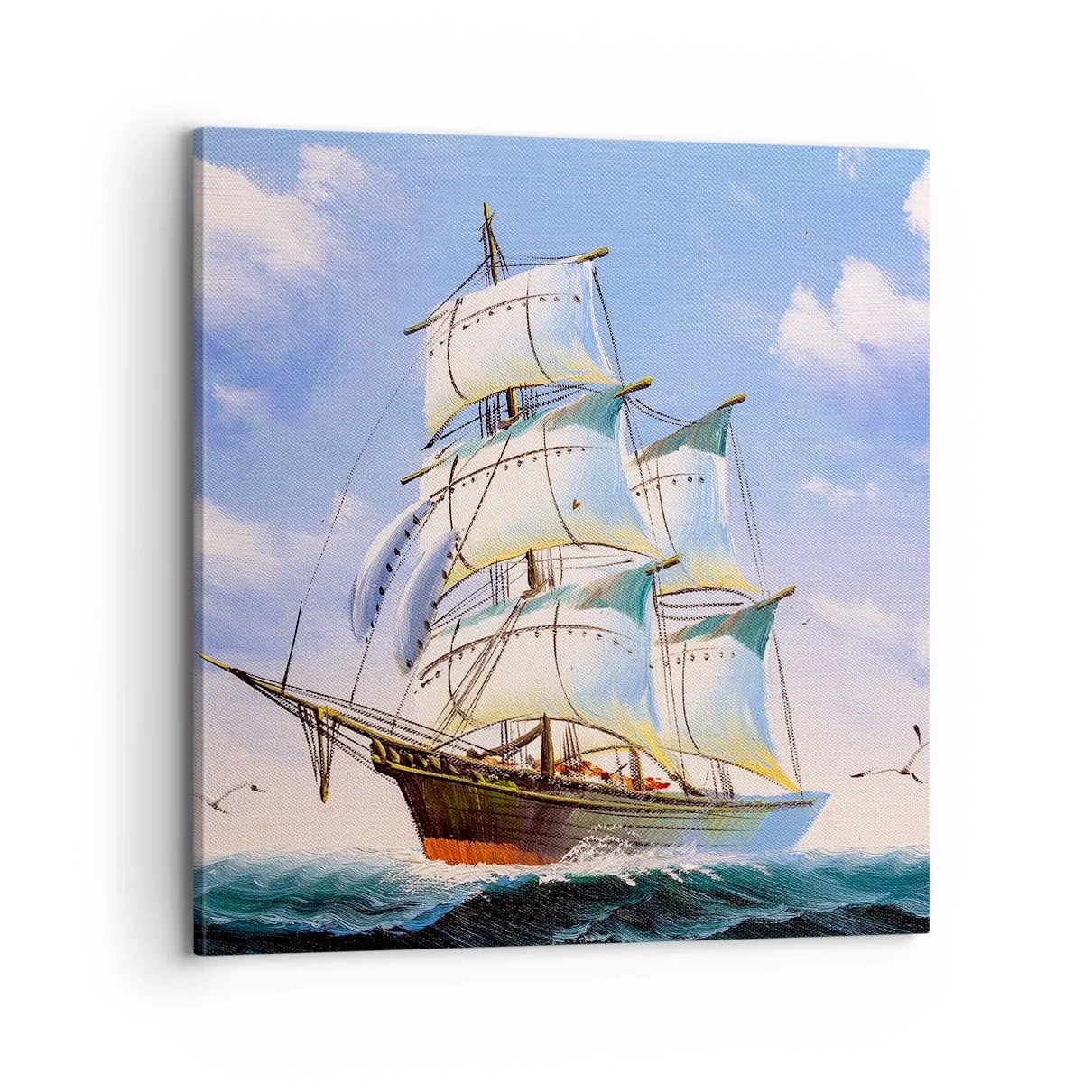 Obraz na płótnie - Dumnie z wiatrem - 70x70 cm