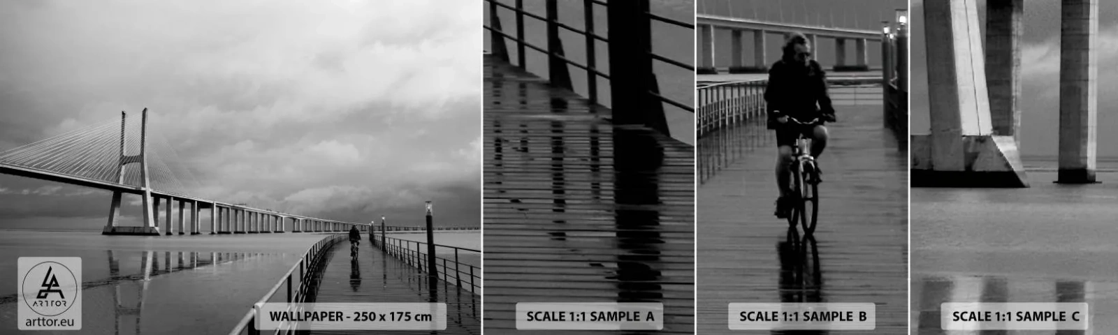 Fototapeta Próbka Standard Eco - Każdemu co mu się należy - Most, Architektura, Krajobraz - 100x30 cm