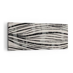 Obraz na płótnie - Rozlewisko linii - 100x40 cm