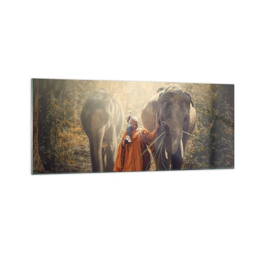 Obraz na szkle - Pełne zrozumienie - 100x40 cm