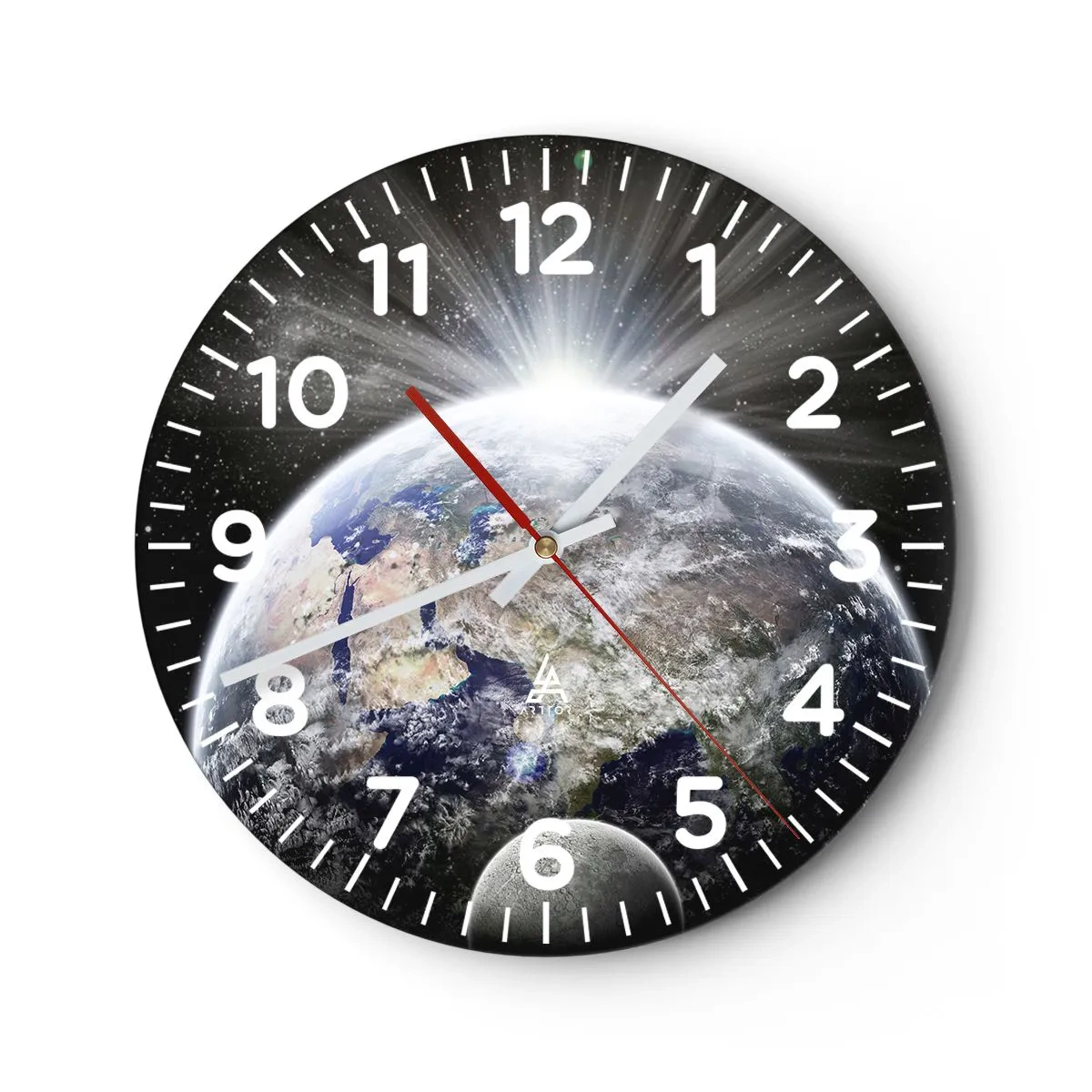 Zegar ścienny - W pełnym blasku - 40x40 cm