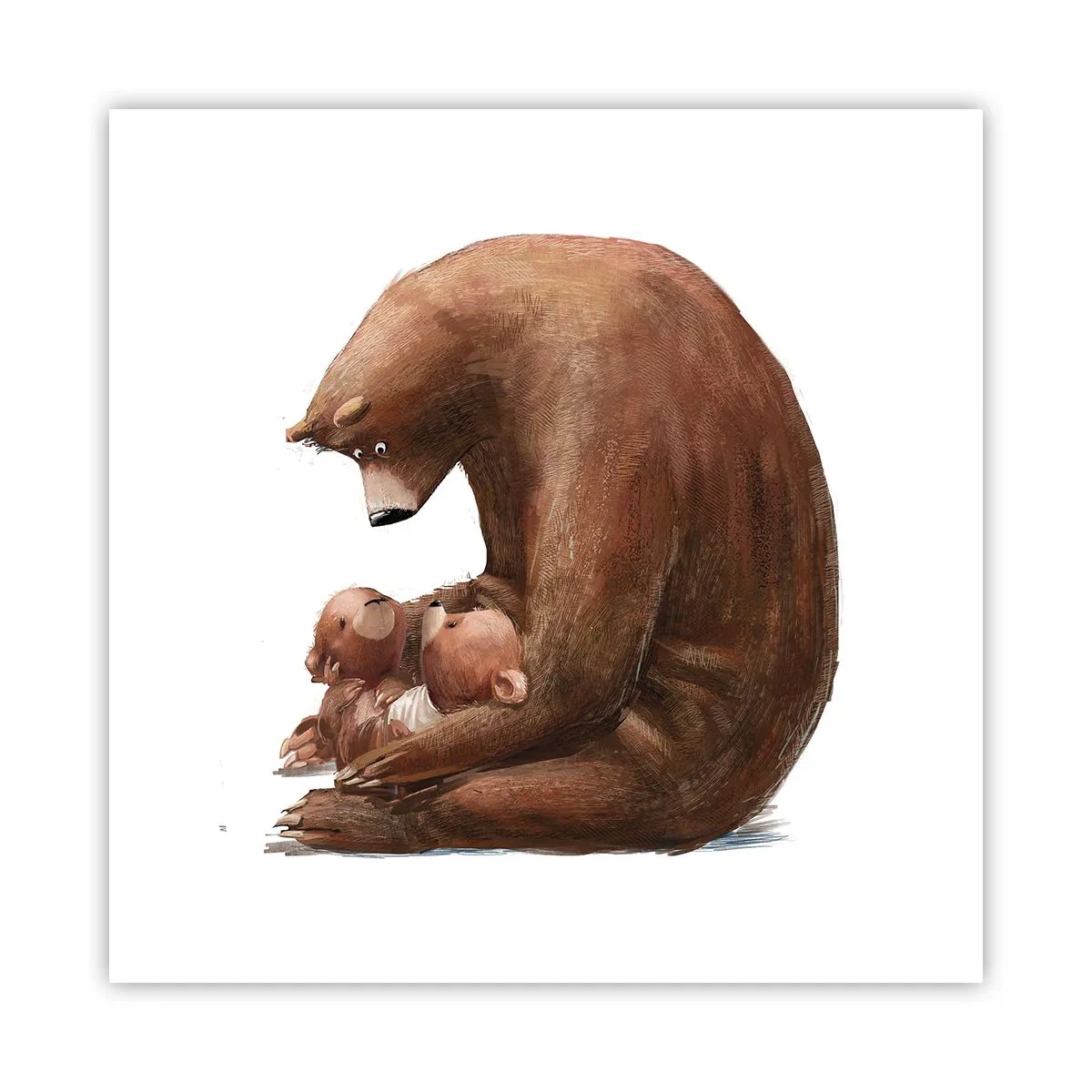 Plakat - Słodkich snów, dzieciaki - 50x50 cm