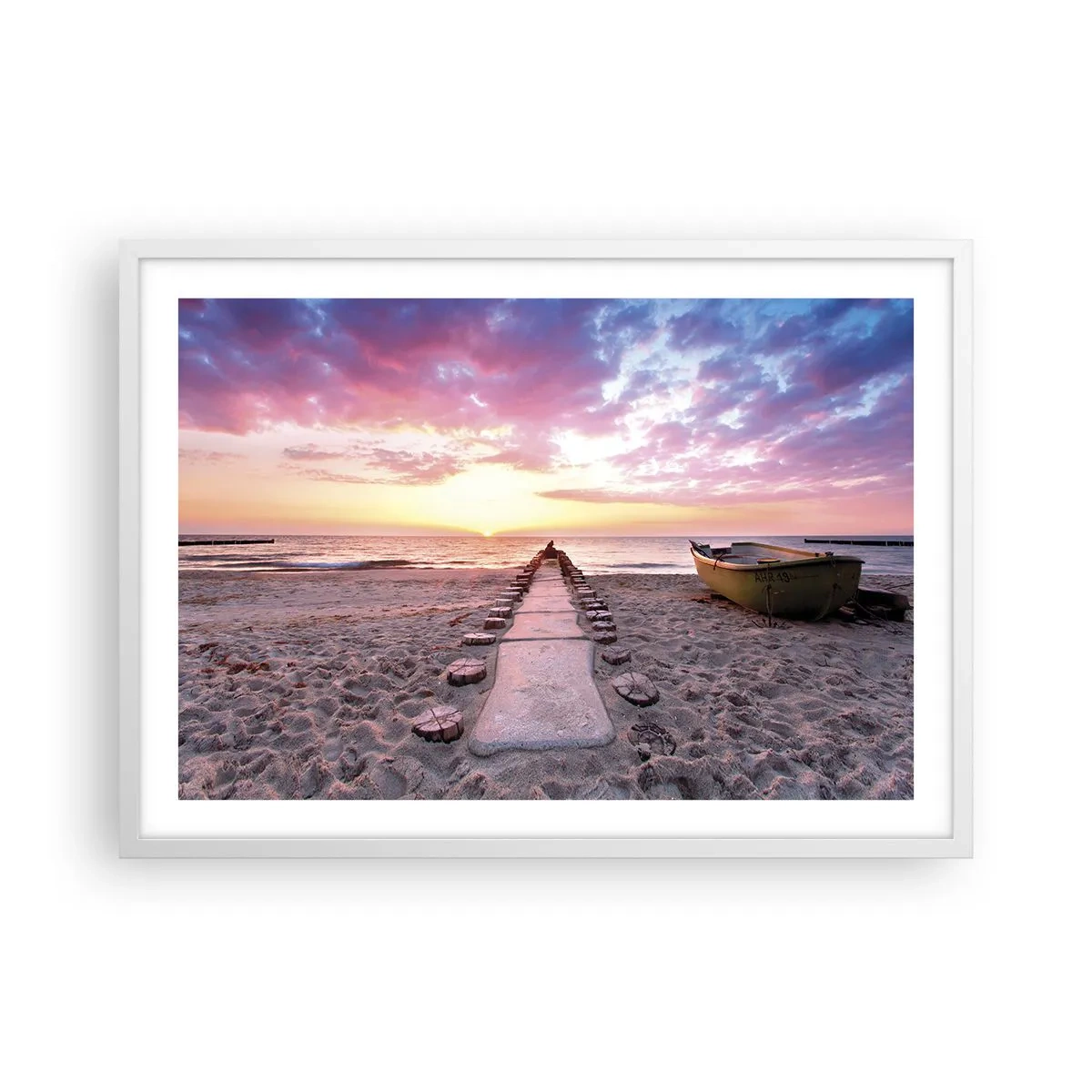 Plakat w białej ramie - Chwila głębokiego przeżycia - 70x50 cm