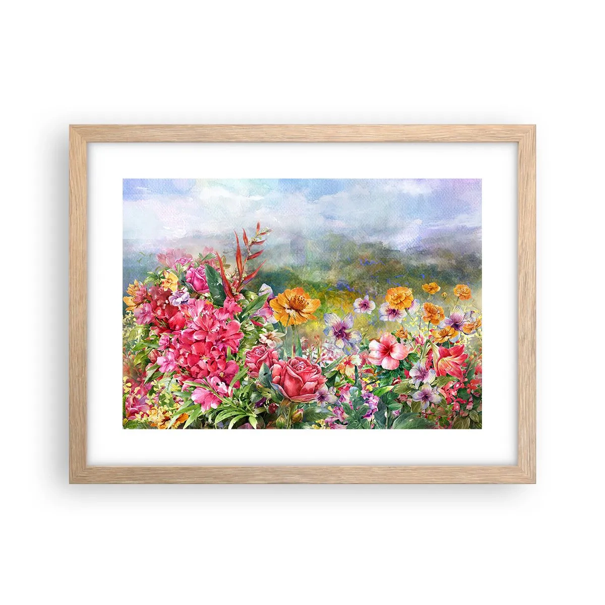 Plakat w ramie jasny dąb - Ogród, który oszalał - 40x30 cm