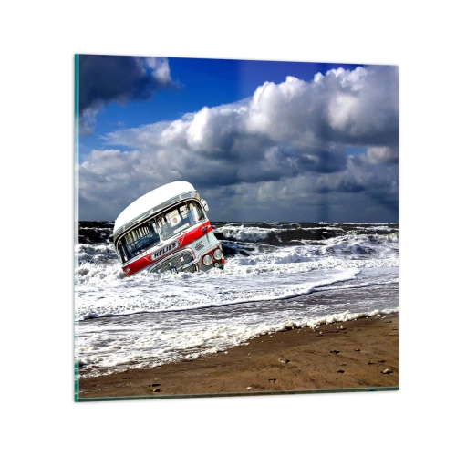 Obraz na szkle - I co się dziwisz? - 40x40 cm