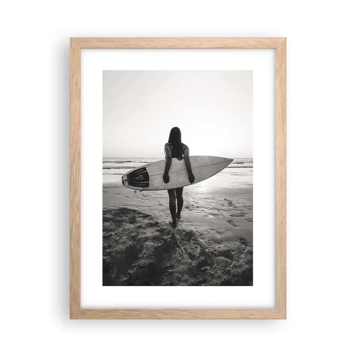 Plakat w ramie jasny dąb - Córka morskiej fali - 30x40 cm