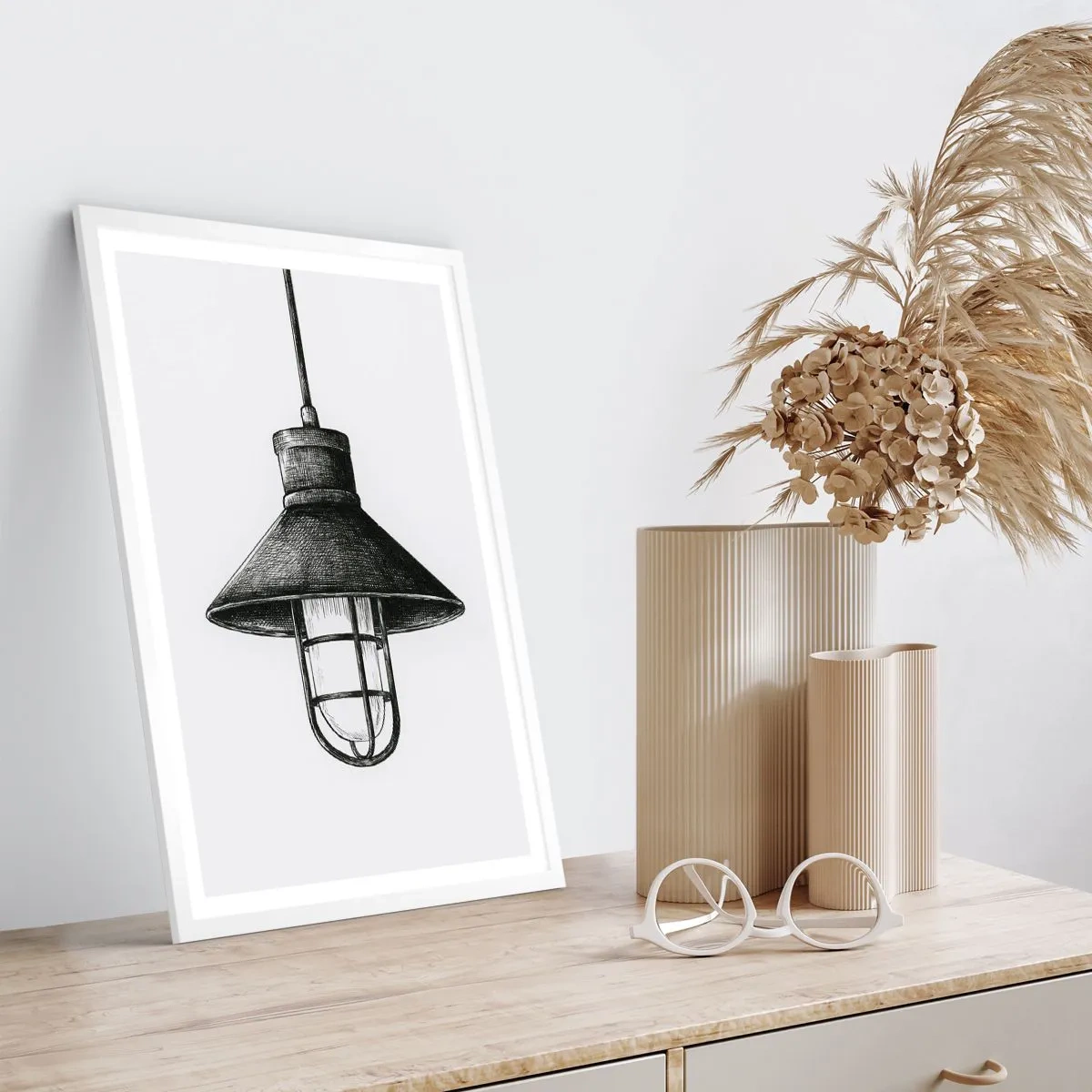 Plakat w białej ramie - Jak przed laty… - 61x91 cm