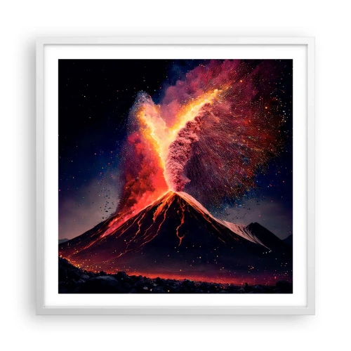 Plakat w białej ramie - Piękno i groza - 60x60 cm