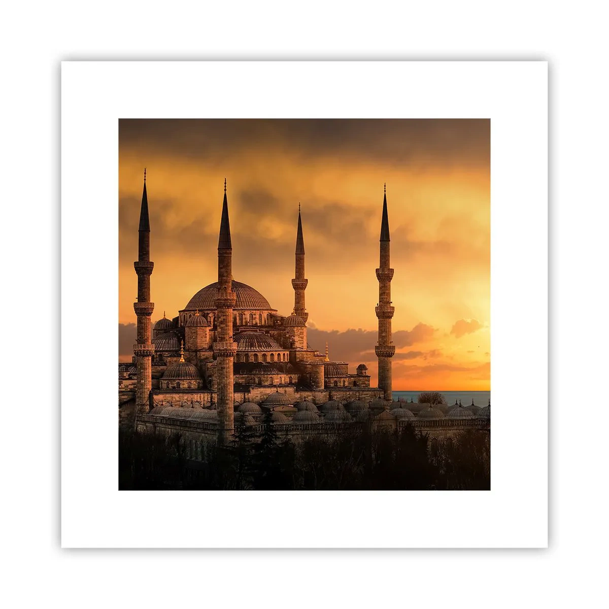 Plakat - Bóg jest wielki - 30x30 cm