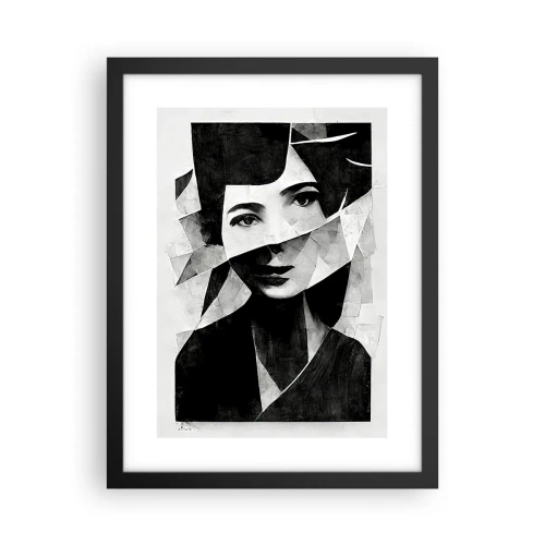 Plakat w czarnej ramie - Naprawdę jaka jesteś… - 30x40 cm