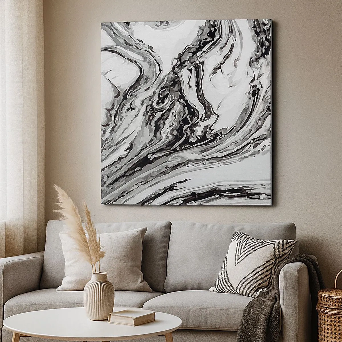 Obraz na płótnie - Na poczatku był chaos - 30x30 cm