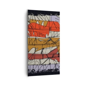 Obraz na płótnie - Kompozycja spontaniczna - 65x120 cm