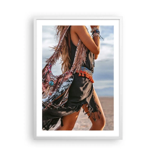 Plakat w białej ramie - Dziewczyna szamana - 50x70 cm