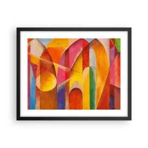 Plakat w czarnej ramie - Katedra słońca - 50x40 cm