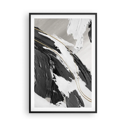 Plakat w czarnej ramie - Abstrakcja z rozmachem - 61x91 cm