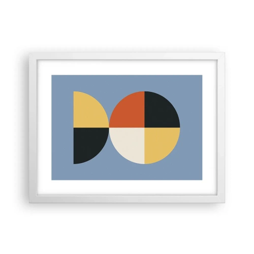 Plakat w białej ramie - Patrz i licz - 40x30 cm