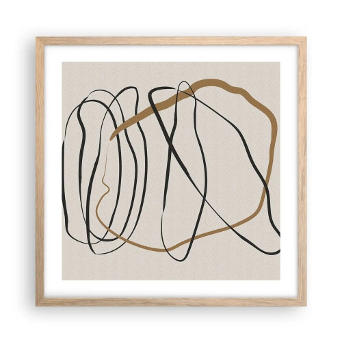 Plakat w ramie jasny dąb - Kompozycja – taniec opętaniec - 50x50 cm