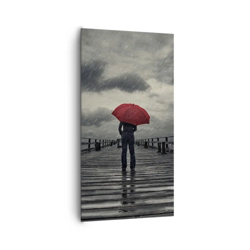 Obraz na płótnie - To nic, że pada - 65x120 cm