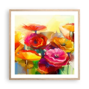 Plakat w ramie jasny dąb - Nie tylko czerwone - 60x60 cm