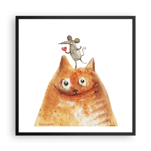 Plakat w czarnej ramie - Paradoksy miłości - 60x60 cm