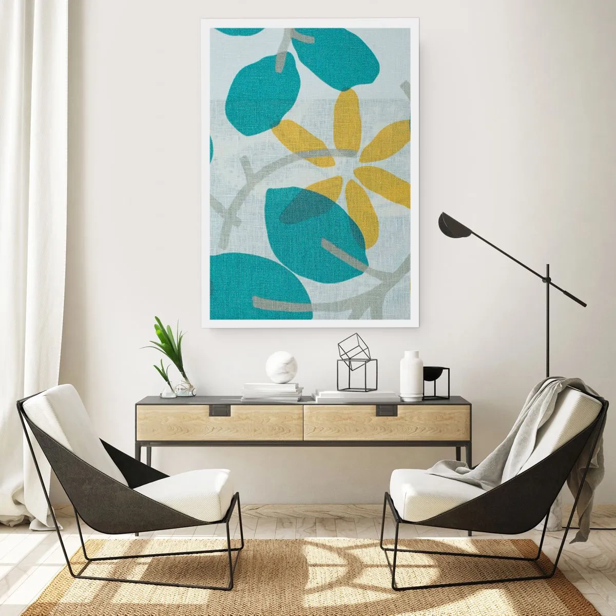 Plakat - Wśród lazurowych liści - 61x91 cm