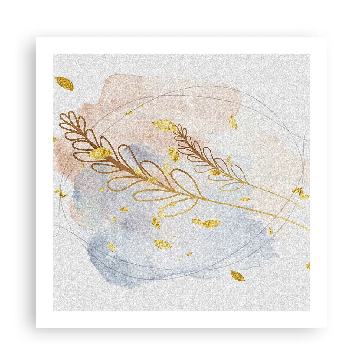 Plakat - Złoty podmuch - 60x60 cm