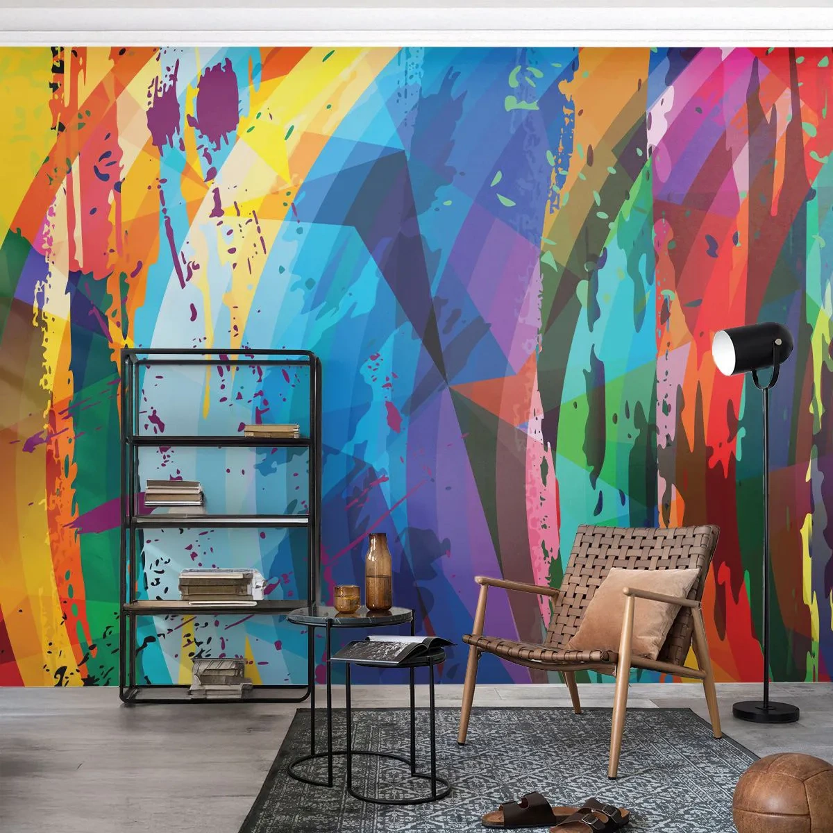 Fototapeta Premium Canvas - Kolorowy zawrót głowy - Abstrakcja, Sztuka, Sztuka Nowoczesna - 200x140 cm