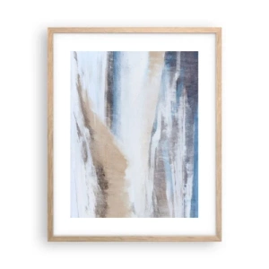 Plakat w ramie jasny dąb - Zimowa kompozycja - 40x50 cm
