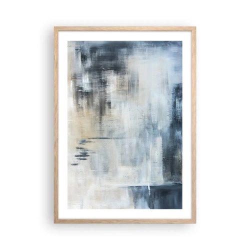 Plakat w ramie jasny dąb - Za zasłoną błękitu - 50x70 cm