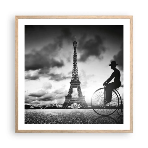 Plakat w ramie jasny dąb - Tęsknota do Belle Epoque - 60x60 cm