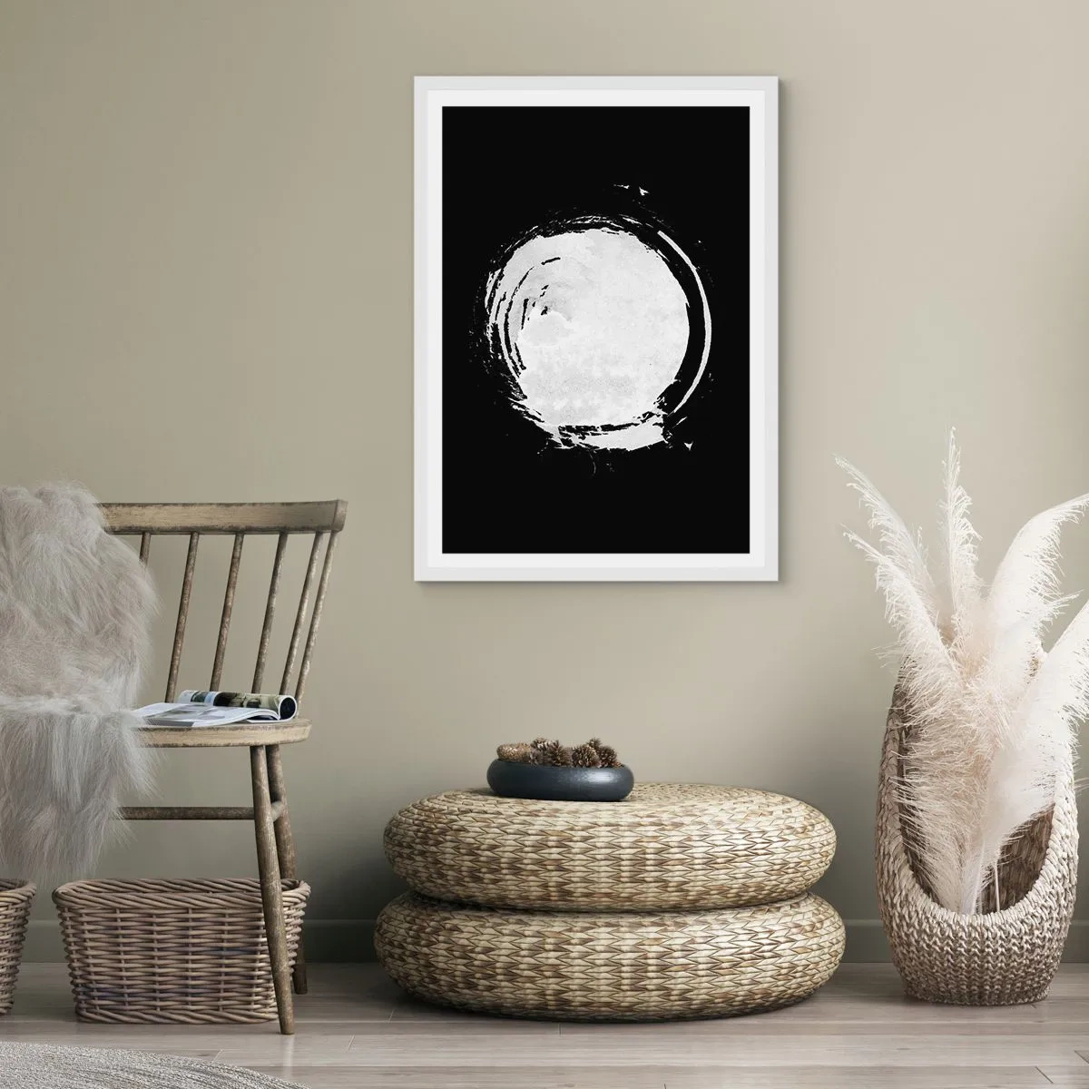 Plakat w białej ramie - Dobre wyjście - 30x40 cm