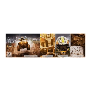 Fototapeta Próbka Premium Canvas - No risk no fun - Sport, Quad, Wyścig - 100x30 cm