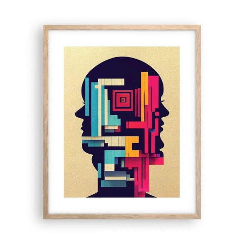 Plakat w ramie jasny dąb - Nowe więzi - 40x50 cm