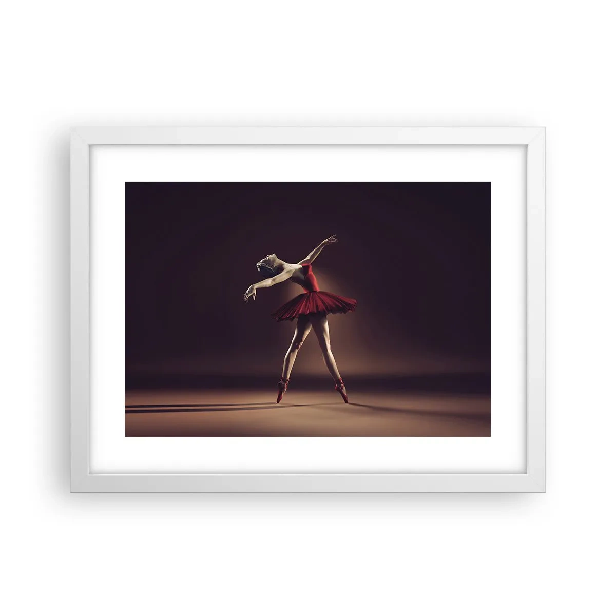 Plakat w białej ramie - Prima ballerina - 40x30 cm